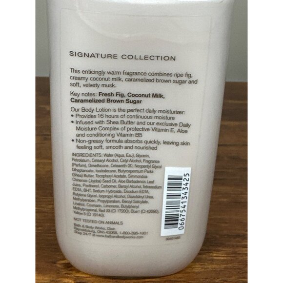 Bath & Body Works Brown Sugar & Fig Body Lotion 8 oz • Discontinued • Shea & Vit - Picture 6 of 6